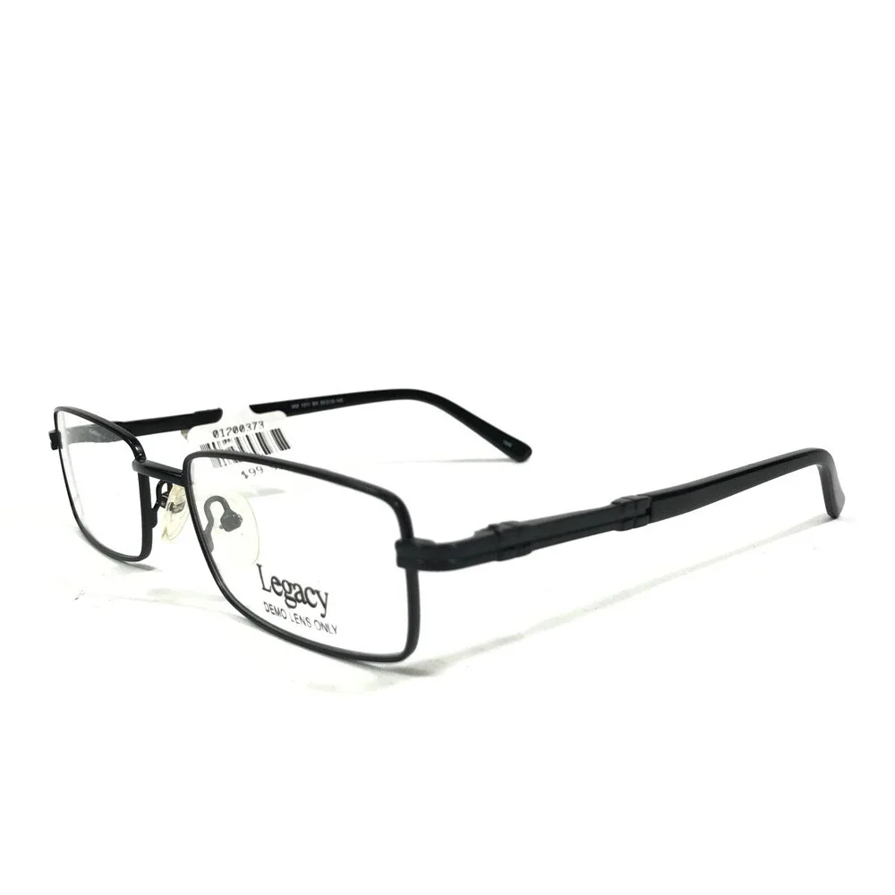 Legacy MM 1011 BK Eyeglasses Frames Black Rectangular Full Rim 55-18-145